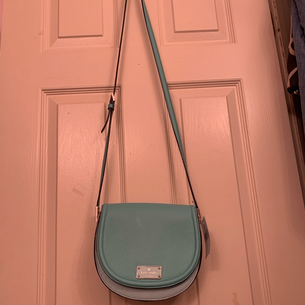 Kate Spade Pebbled Leather Crossbody Saddle Bag